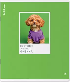 Тетрадь предметная Erich Krause DogTone Физика / 63351 48л, клетка фото
