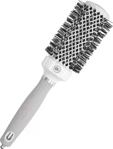 Расческа Olivia Garden Термобрашинг Expert Blowout Grip White&Grey 45мм, белый/серый фото