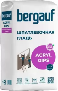 Шпатлевка Bergauf Acryl Gips 20кг фото
