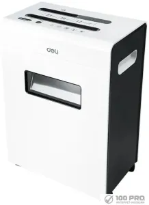 Шредер Deli E9903-EU (белый/черный) фото
