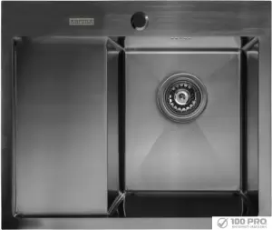 Кухонная мойка ARFEKA AF 650*505 R Black PVD Nano фото