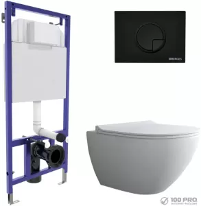 Унитаз подвесной Berges Wasserhaus Puma Rimless + Toma Slim SO + Novum525 + R5 043268 фото