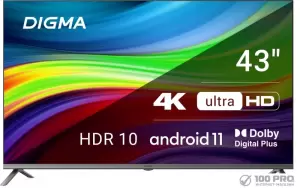 Телевизор Digma DM-LED43UBB41 фото