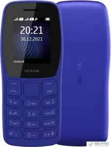 Телефон Nokia 105 (2022) Dual SIM TA-1416 (синий, без З/У) фото