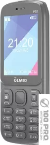 Кнопочный телефон Olmio P38 (серый) фото
