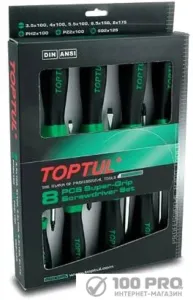 Набор отверток Toptul GAAE0821 8 предметов фото