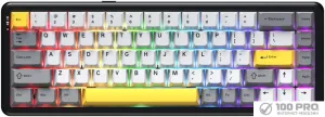 Клавиатура Ajazz AK680 Max (8+1K) (черный/серый/желтый) фото