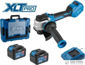Угловая шлифмашина Bull CSG 1812-1 SR XLTpro Xcase 1333998 (с 2-мя АКБ, кейс) фото