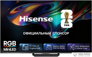 RGB miniLED телевизор Hisense 55UR8S фото