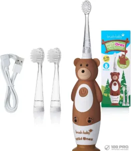 Электрическая зубная щетка Brush-Baby WildOnes Bear фото