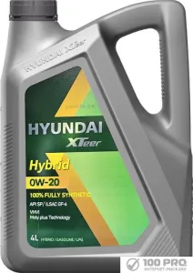 Моторное масло Hyundai Xteer Hybrid 0W-20 4л фото