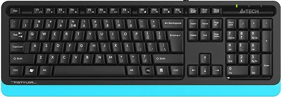 Клавиатура A4Tech Fstyler FKS10 (черный/синий) фото