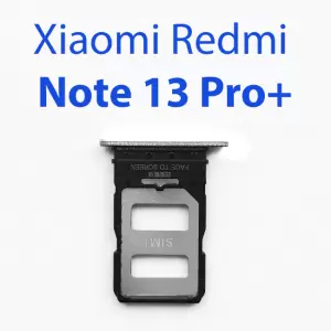 Cим-лоток (Sim-слот) Xiaomi Redmi Note 13 Pro+ 5G белый фото