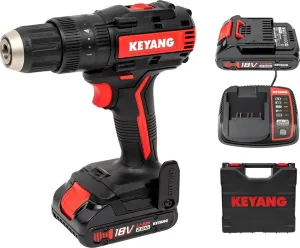 Аккумуляторная дрель-шуруповерт KEYANG DM18BL-W (Set) фото