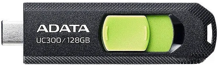 USB Flash ADATA UC300 128GB (черный/зеленый) фото