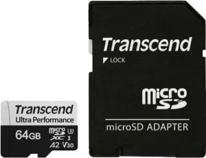 Карта памяти Transcend microSDXC 340S 64GB (с адаптером) фото
