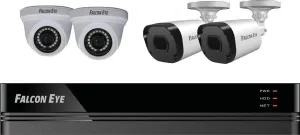Гибридный видеорегистратор Falcon Eye FE-104MHD KIT Офис SMART фото