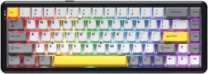 Клавиатура Ajazz AK680 Max (8+1K) (черный/серый/желтый) фото