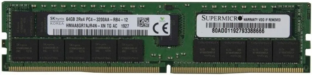 Оперативная память Hynix 64ГБ DDR4 3200 МГц HMAA8GR7AJR4N-XN фото