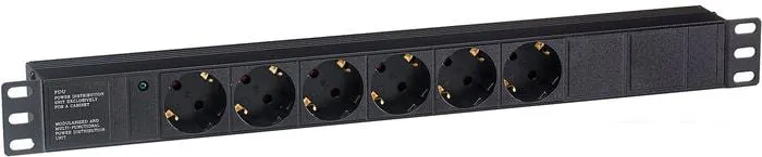 Блок розеток ExeGate ServerPro PDU-19H601 Al-6S-C14 фото
