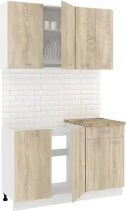 Готовая кухня Кортекс-мебель Корнелия Лира-лайт км.02462 1.3 м (дуб сонома/мадрид) фото