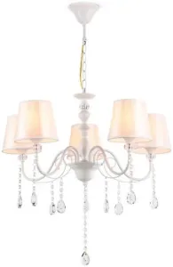 Подвесная люстра Ambrella light Traditional TR4603/5 WH (белый) фото