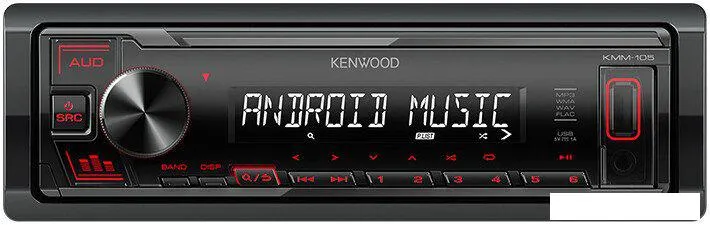 USB-магнитола Kenwood KMM-105 фото