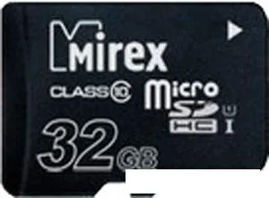 Карта памяти Mirex microSDHC UHS-I (Class 10) 32GB [13612-MCSUHS32] фото