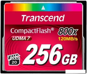 Карта памяти Transcend 800x CompactFlash Premium 256GB (TS256GCF800) фото