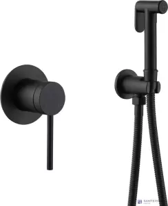 Смеситель ABBER Emotion AF8825B с гигиеническим душем, черный матовый фото