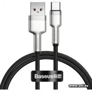 Кабель Baseus Cafule Series Metal Data Cable USB Type-A - Type-C 66W CAKF000101 (1 м, черный) фото