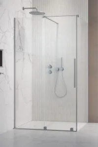 Душевой уголок Radaway Furo Brushed Nickel KDJ L 160x110 стекла прозрачные, профиль брашированный никель фото
