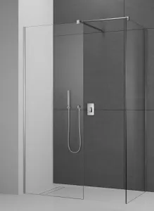 Душевой уголок Radaway Modo X Brushed Nickel III 145x80 стекла прозрачные, профиль брашированный никель фото
