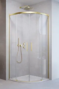Душевой уголок Radaway Idea 6 Brushed Light Gold PDD 90x120 стекла прозрачные, профиль брашированное светлое золото фото