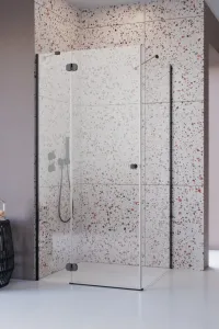 Душевой уголок Radaway Torrenta Black KDJ 80x80 левый, стекла прозрачные, профиль черный фото