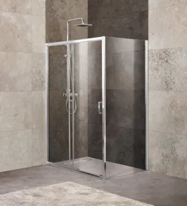 Душевой уголок Belbagno UNIQUE-AH-1-100/115-90-C-Cr (100-115)x90 стекла прозрачные фото