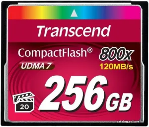 Карта памяти Transcend 800x CompactFlash Premium 256GB (TS256GCF800) фото
