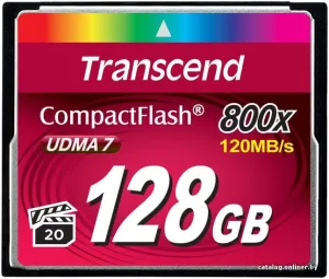 Карта памяти Transcend 800x CompactFlash Premium 128GB (TS128GCF800) фото