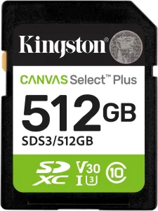 Карта памяти Kingston Canvas Select Plus SDXC 512GB SDS3/512GB фото