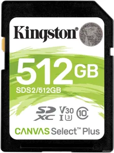 Карта памяти Kingston Canvas Select Plus SDXC 512GB фото