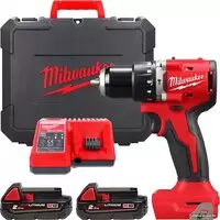 Ударная дрель-шуруповерт Milwaukee M18 M18BLPDRC-202C 4933492822 (с 2-мя АКБ 2 Ач, кейс) фото