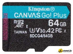 Карта памяти Kingston Canvas Go! Plus microSDXC 64GB SDCG4/64GB фото