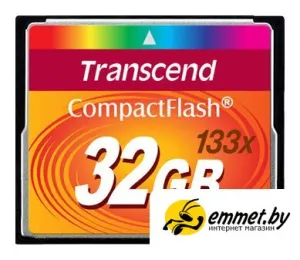 Карта памяти Transcend 133x CompactFlash 32 Гб (TS32GCF133) фото