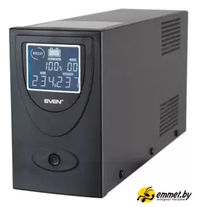 Источники бесперебойного питания SVEN Pro+ 650 (LCD, USB) фото