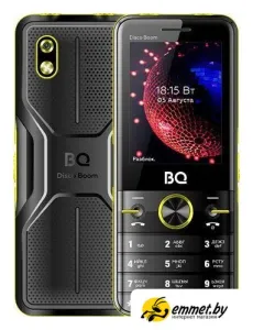 Кнопочный телефон BQ BQ-2842 Disco Boom (желтый) фото