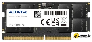 Оперативная память ADATA 8ГБ DDR5 SODIMM 5600 МГц AD5S56008G-S фото