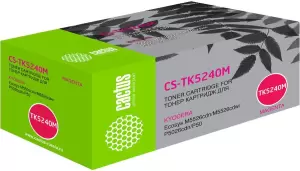 Картридж Cactus CS-TK5240M Magenta для Kyocera Ecosys M5526cdn/M5526cdw/P5026cdn/P5026cdw фото