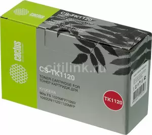 Картридж Cactus CS-TK1120BK для Kyocera FS 1025MFP/1060/1060DN/1125/1125MFP. Черный фото