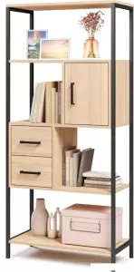 Стеллаж Mio Tesoro Cool Joy Loft (дуб сонома/черный) фото