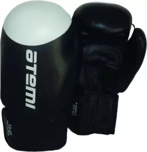 Перчатки для единоборств Atemi LTB-19009 (10 oz, черный/белый) фото